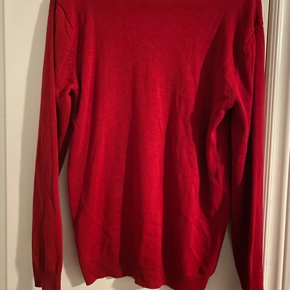 Red Argyle sweater - Picture 2 of 3